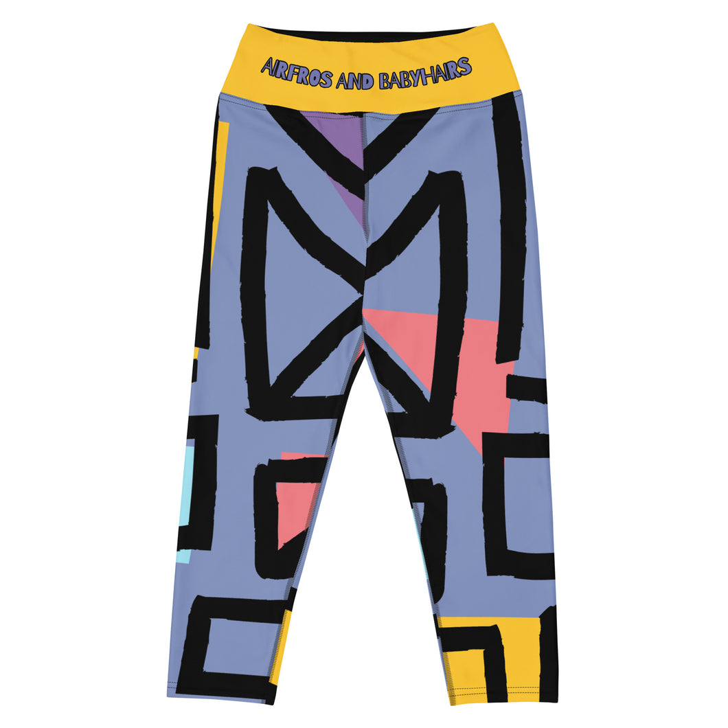 Abstract Capri Leggings