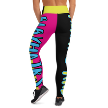 Load image into Gallery viewer, Airfros And Babyhairs Pink Yellow Black Skate Leggings
