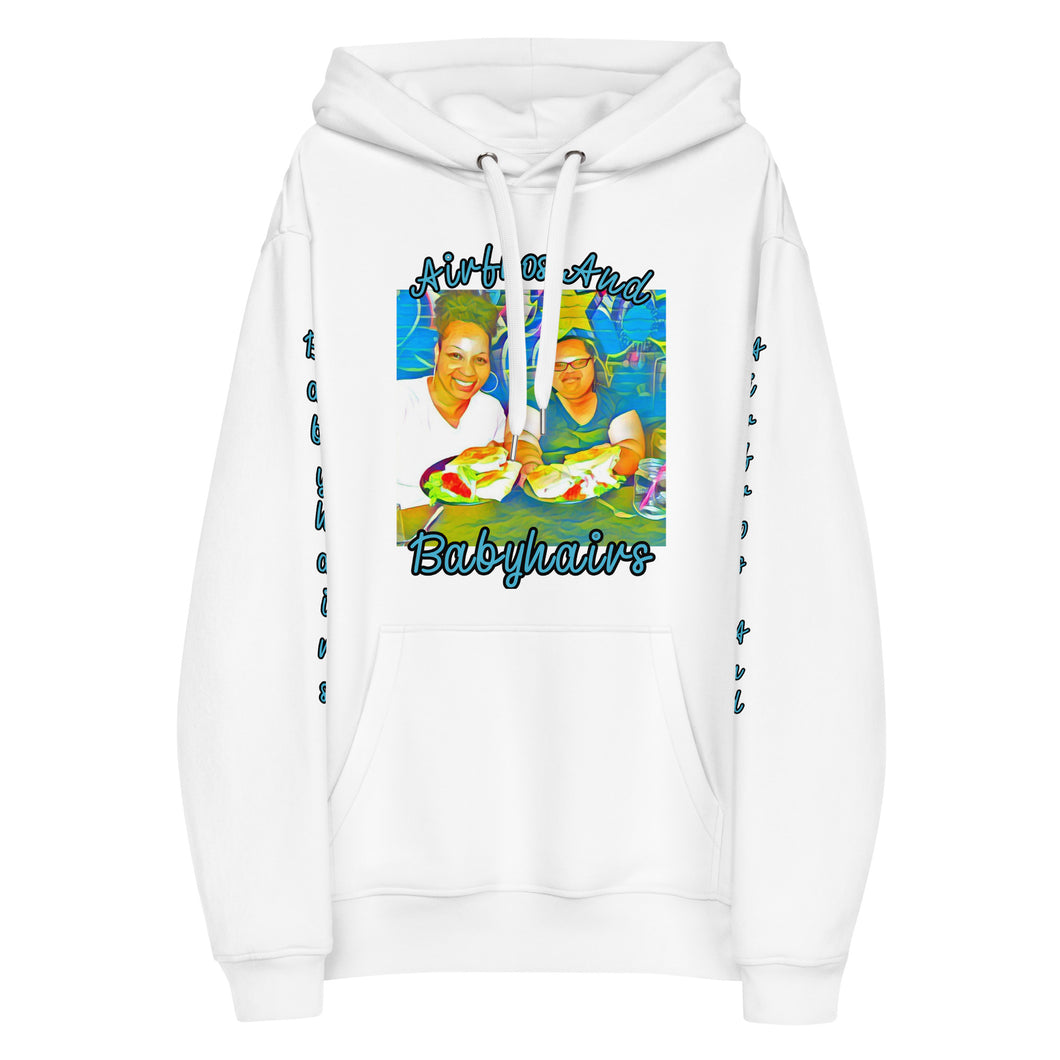 Airfros And Babyhairs Blue Mukbang Print Hoodie