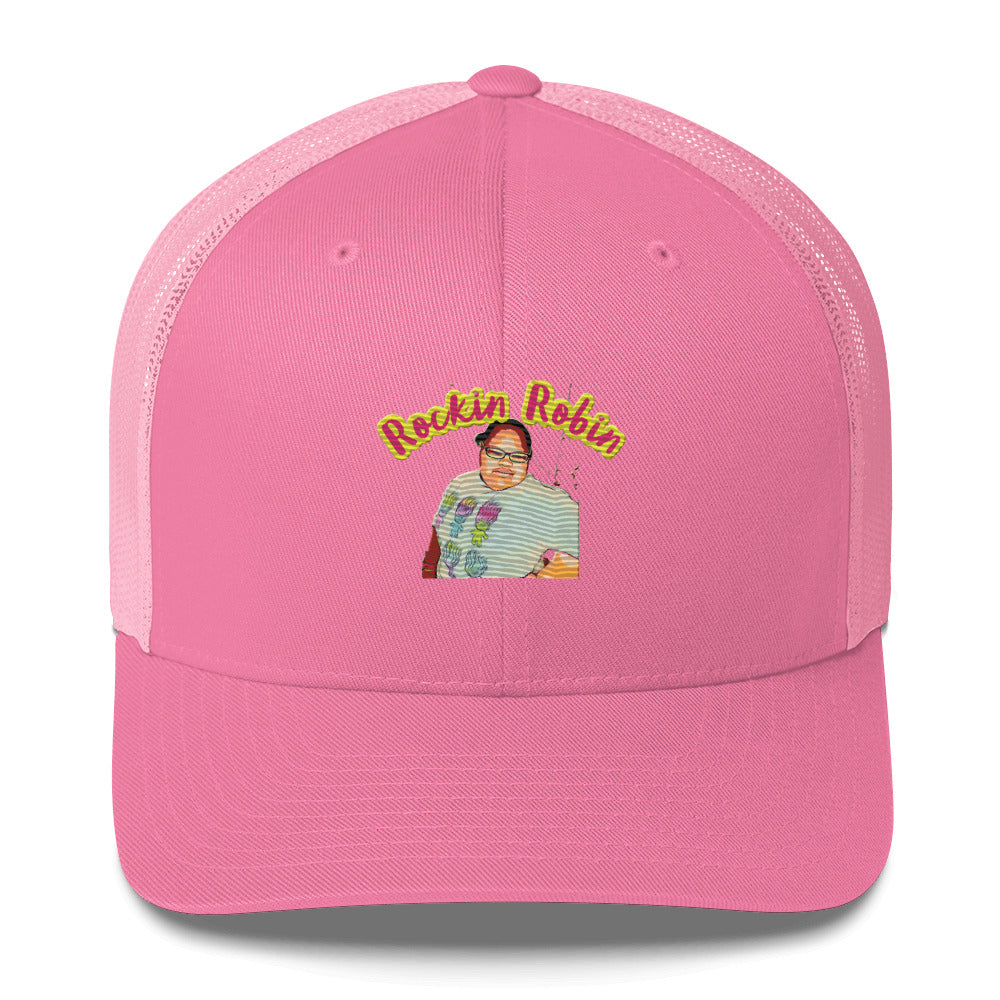 Rockin Robin Pink Trucker Cap