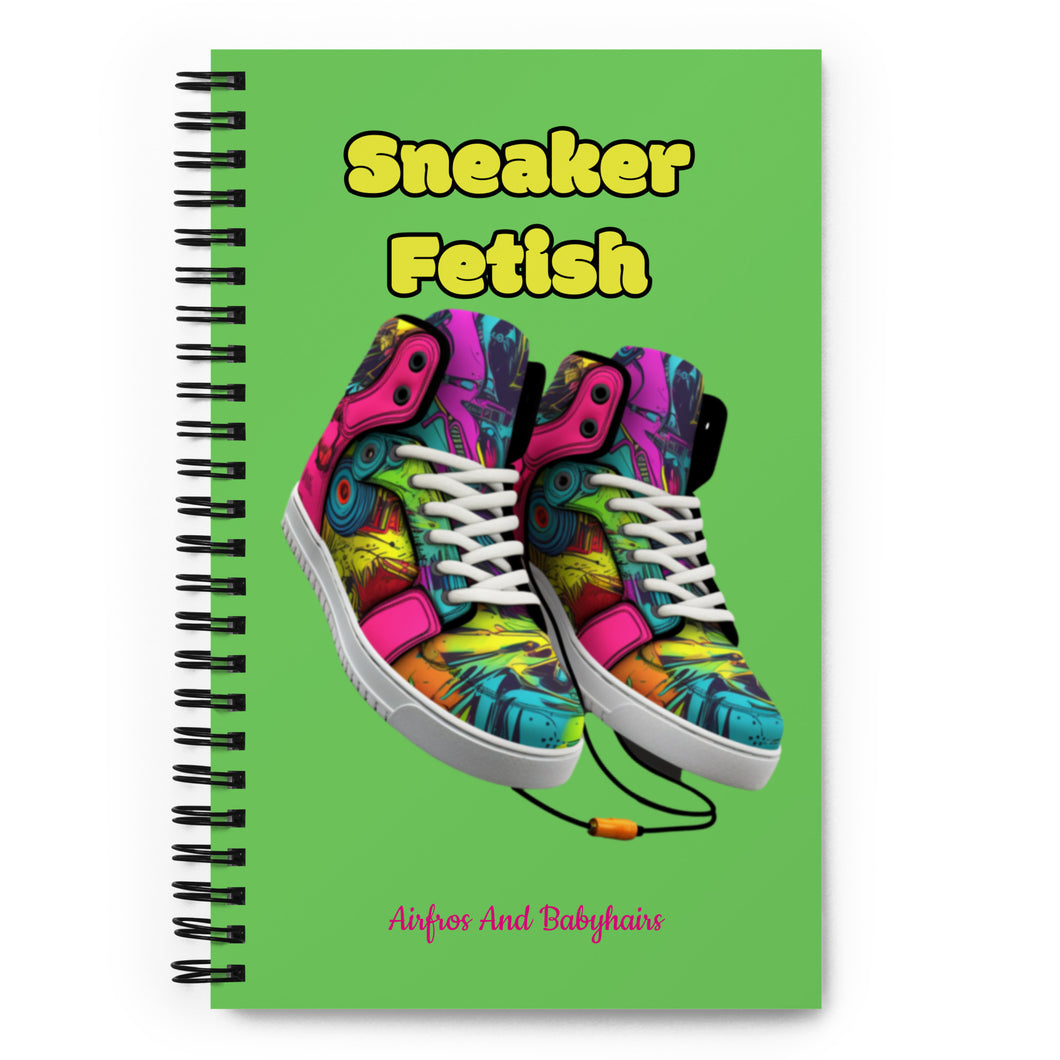 Sneaker Fetish Spiral notebook