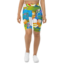 Load image into Gallery viewer, Airfros And Babyhairs Blue Mukbang All Over Print Biking Shorts
