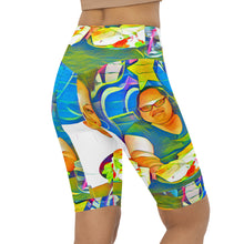 Load image into Gallery viewer, Airfros And Babyhairs Blue Mukbang All Over Print Biking Shorts
