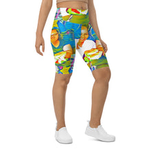 Load image into Gallery viewer, Airfros And Babyhairs Blue Mukbang All Over Print Biking Shorts
