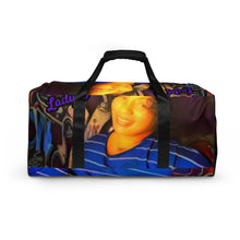 Load image into Gallery viewer, Infamous Lady D Purple Logo Duffle bag
