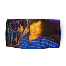 Load image into Gallery viewer, Infamous Lady D Purple Logo Duffle bag
