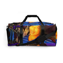 Load image into Gallery viewer, Infamous Lady D Purple Logo Duffle bag
