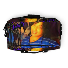 Load image into Gallery viewer, Infamous Lady D Purple Logo Duffle bag
