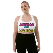 Load image into Gallery viewer, Airfros And Babyhairs Fan Fave One Sports Bra
