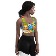 Load image into Gallery viewer, Airfros And Babyhairs Blue Mukbang Print Sports Bra
