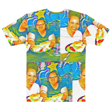 Load image into Gallery viewer, Airfros And Babyhairs Blue All Over Print Mukbang Tee
