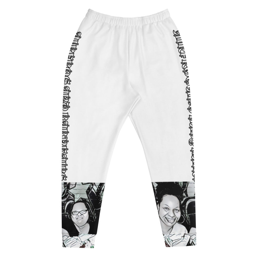 Airfros And Babyhairs Black And White Graphic Joggers