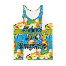 Load image into Gallery viewer, Airfros And Babyhairs Blue Mukbang Unisex Tank Top
