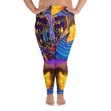 Load image into Gallery viewer, Infamous Lady D Purple Logo Plus Size Leggings
