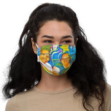 Load image into Gallery viewer, Airfros And Babyhairs Blue Mukbang Print Face Mask (out of stock)
