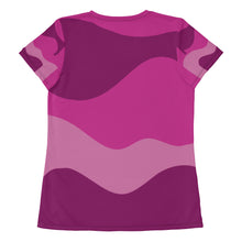 Load image into Gallery viewer, Airfros And Babyhairs Pink And Purple Camo Tee
