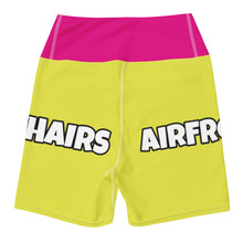 Load image into Gallery viewer, Airfros And Babyhairs Yellow &amp; Pink Yoga Shorts
