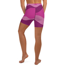 Load image into Gallery viewer, Airfros And Babyhair Pink And Purple Camo Yoga Shorts
