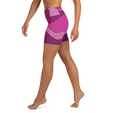 Load image into Gallery viewer, Airfros And Babyhair Pink And Purple Camo Yoga Shorts
