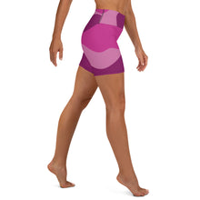 Load image into Gallery viewer, Airfros And Babyhair Pink And Purple Camo Yoga Shorts
