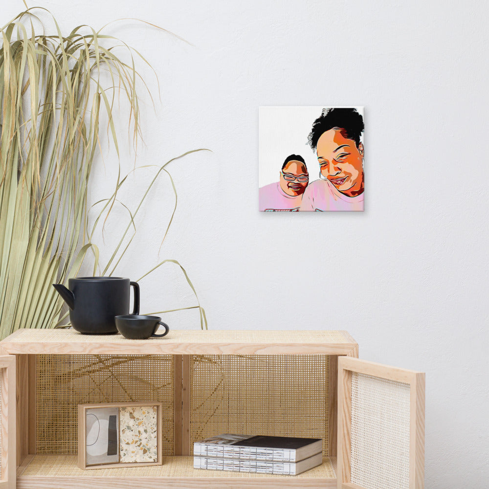 Airfros And Babyhairs Canvas Art 12x12