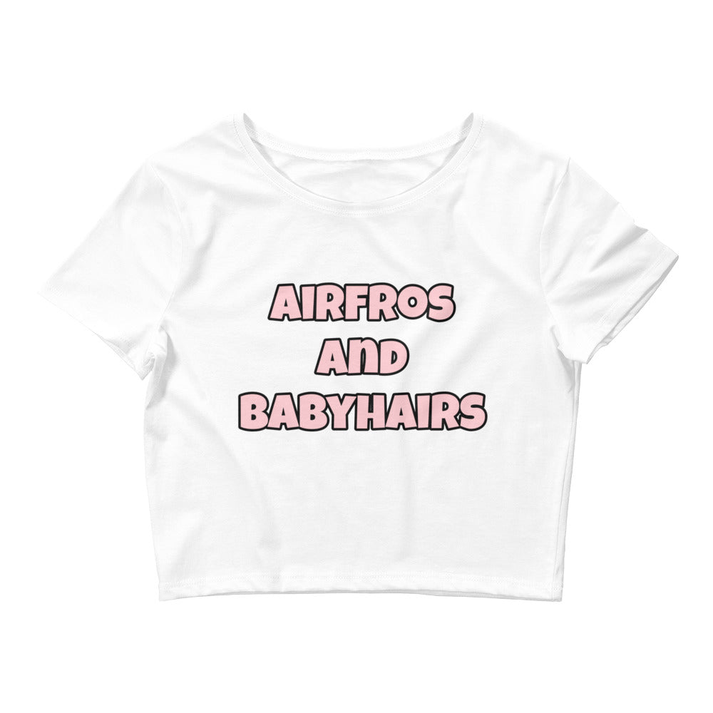 Airfros And Babyhairs Women’s Crop Tee