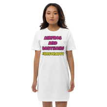 Load image into Gallery viewer, Airfros And Babyhairs Organic cotton t-shirt dress (Black, Heather Grey, Canyon Pink &amp; White out of stock)
