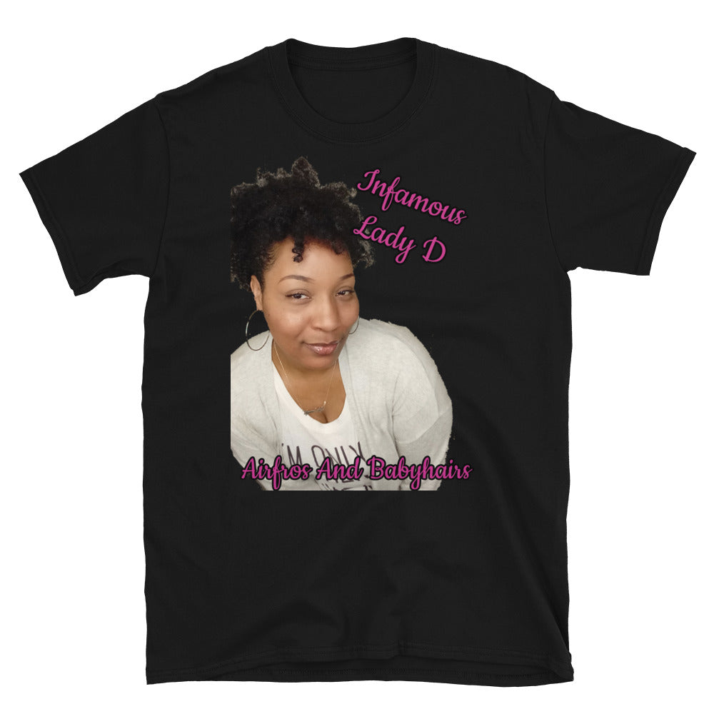 Airfros And Babyhairs Infamous Lady D Short Sleeve Shirt