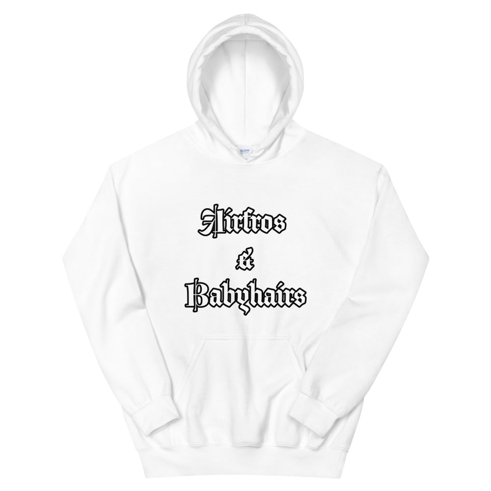 Airfros And Babyhairs Black & White Unisex Hoodie